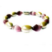 Magnet Clasp Pearl Color Hematite Beads  Opal Cat's Eye Bracelet